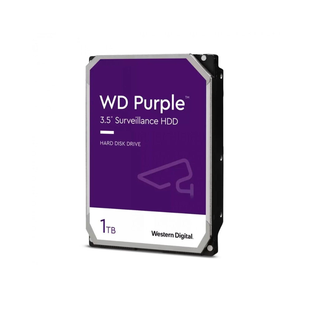 Disco Duro Western Digital Purpura 1TB 5400RPM Sata 6Gbps 3.5" Trabajo 24/7 para Video Vigilancia WD11PURZ