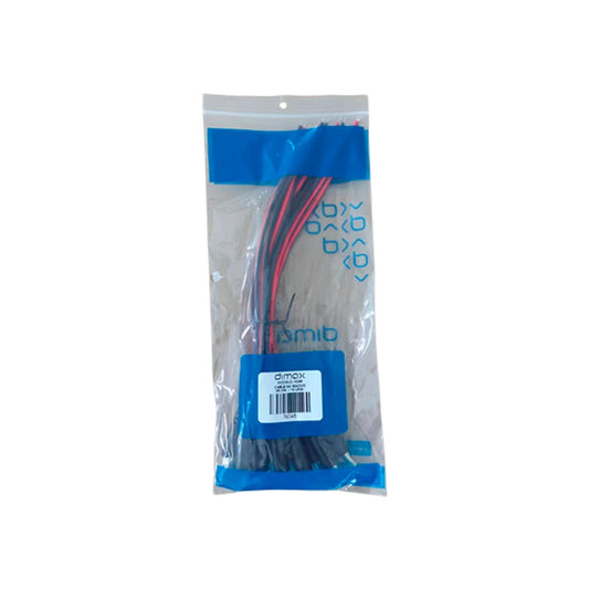 Conector Plug DC Dimax tipo Macho cable de 25cm Bolsa de 10 piezas N048