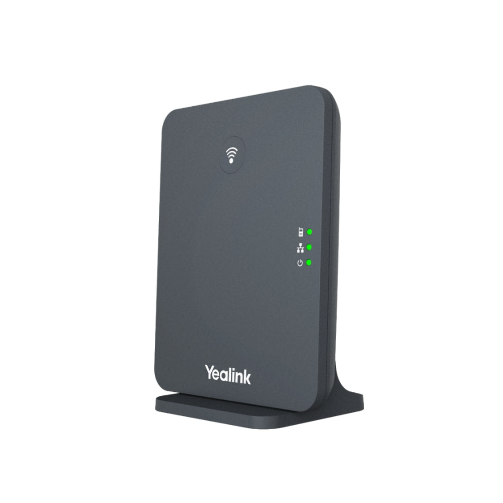 Telefono IP Yealink Inalambrico con Base Maestra Tecnologia Dect 1xEthernet 100Mbps Pantalla LCD Color 1.8" Soporta W56H 10xCuentas SIP 20 Llamadas Simultaneas W73P