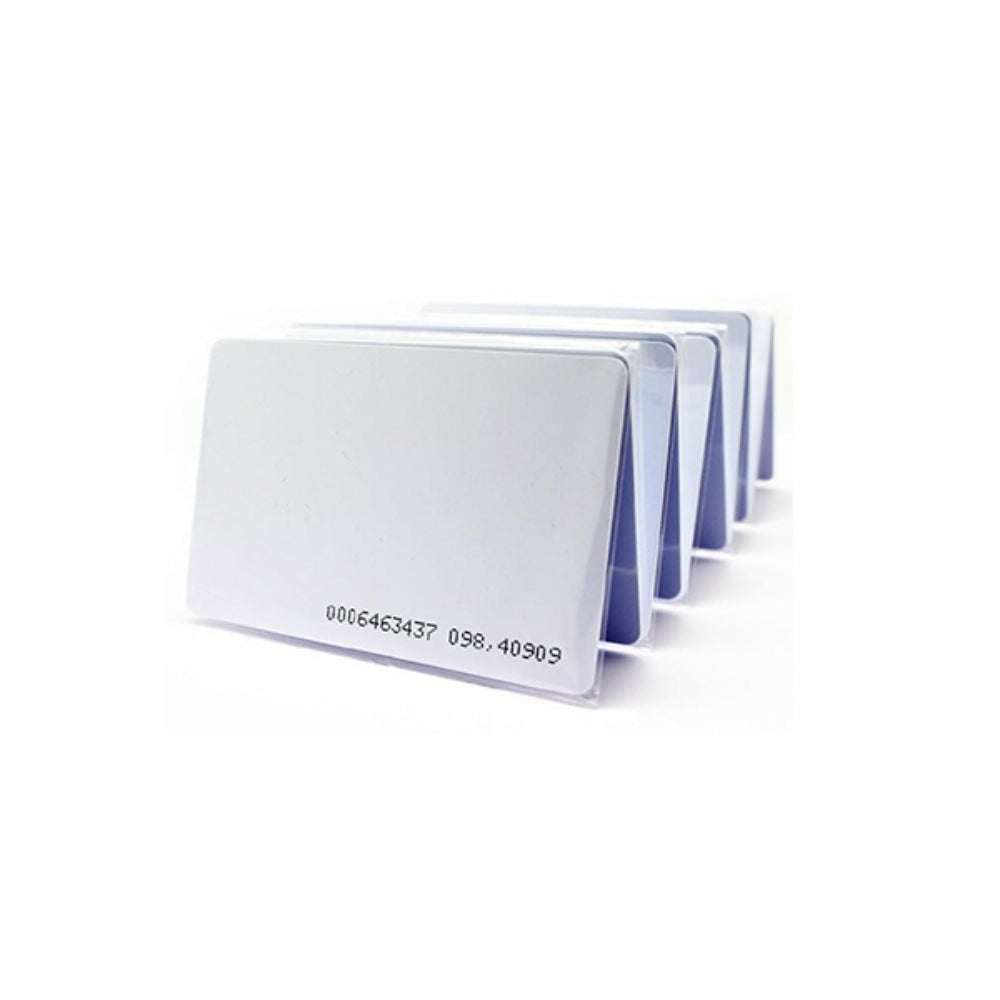 Kit de 10 Tarjetas de Proximidad Dimax 125KHz sin Perforar Delgada 64Bits 54x86x0.76mm C901