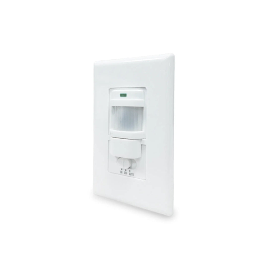 Sensor de Presencia Dimax Angulo Detecta 180° Rango 9metros Ajuste Tiempo 10sec-7min Carga max 200Watts IP20e009