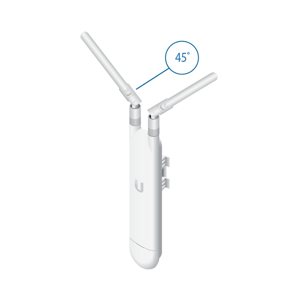 Access Point Ubiquiti WiFi5 Unifi AC Doble Banda MIMO 2x2 1 Puerto Gigabit Roaming de Usuarios Hotspot Hasta 4 SSIDs Gestion por Software UB-UAP-AC-M