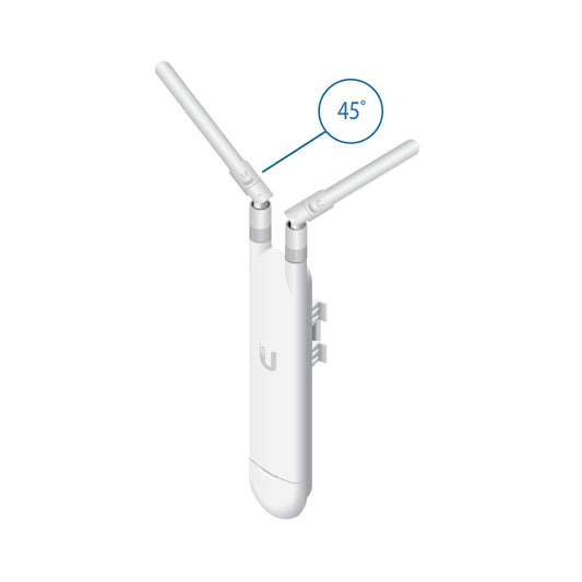 Access Point Ubiquiti WiFi5 Unifi AC Doble Banda MIMO 2x2 1 Puerto Gigabit Roaming de Usuarios Hotspot Hasta 4 SSIDs Gestion por Software UB-UAP-AC-M