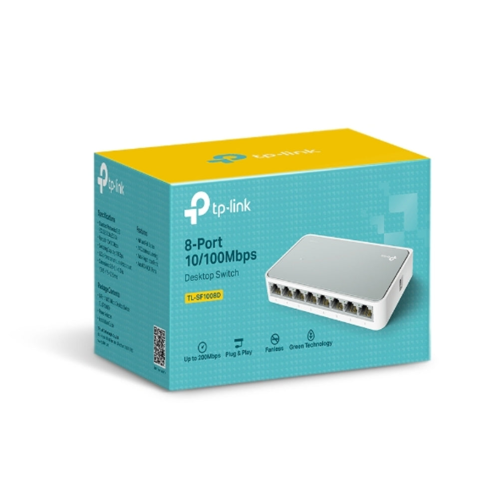 Switch TP-Link 8 Puertos10/100Mbps Diseño de Sobremesa TL-SF1008D