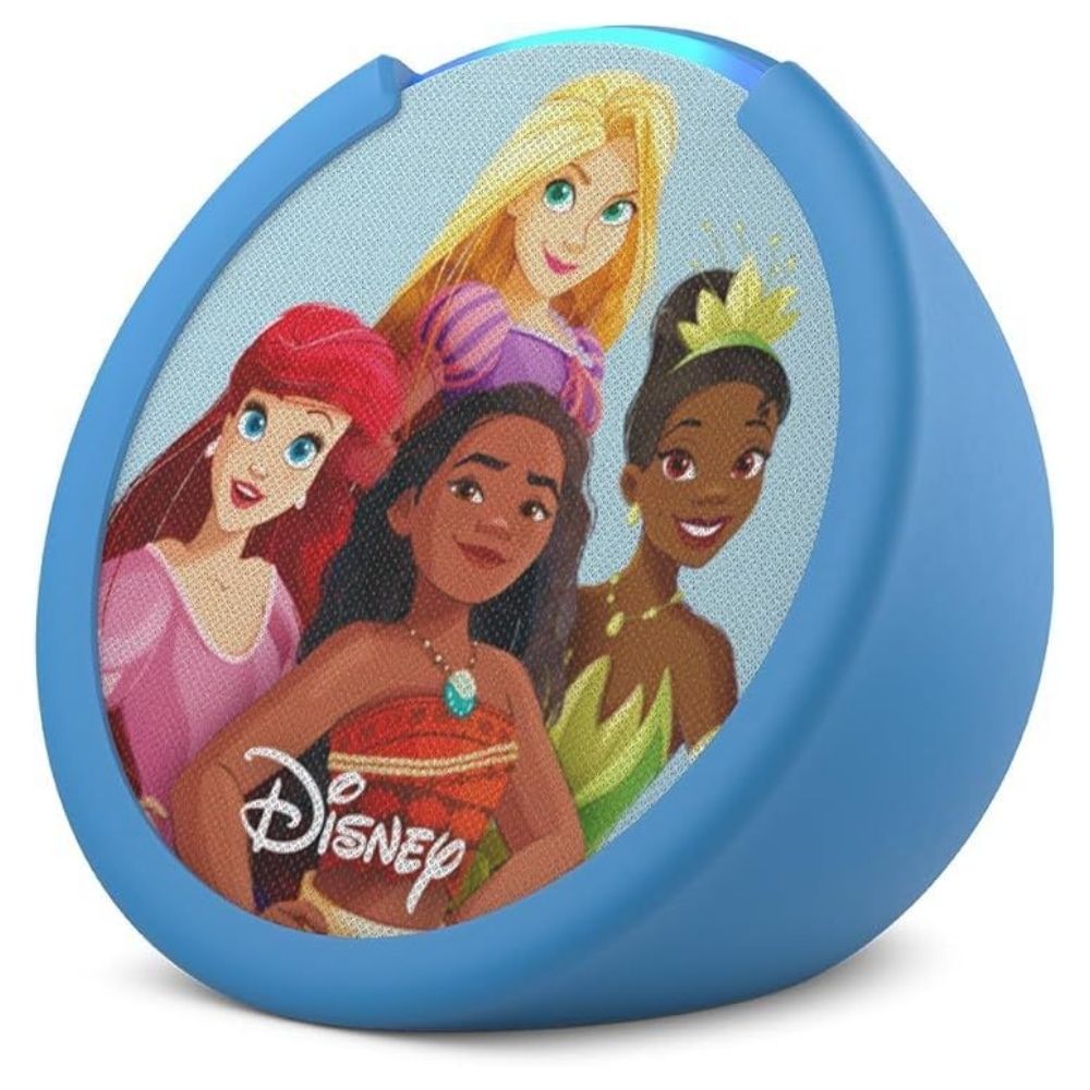 Parlante Amazon Alexa Echo Pop 1ra Gen Sonido HiFi Doble Banda 2.4 y 5.0GHz Bluetooth diseño Princesa Disney C2H4R9-DISNEYPRINCES