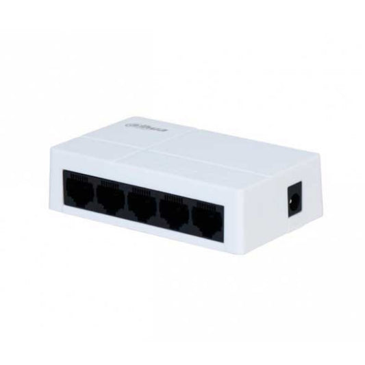 Switch Dahua 5 Puertos Gigabit Conmutacion 10Gbps Plastico DH-PFS3005-5GT-L-V2