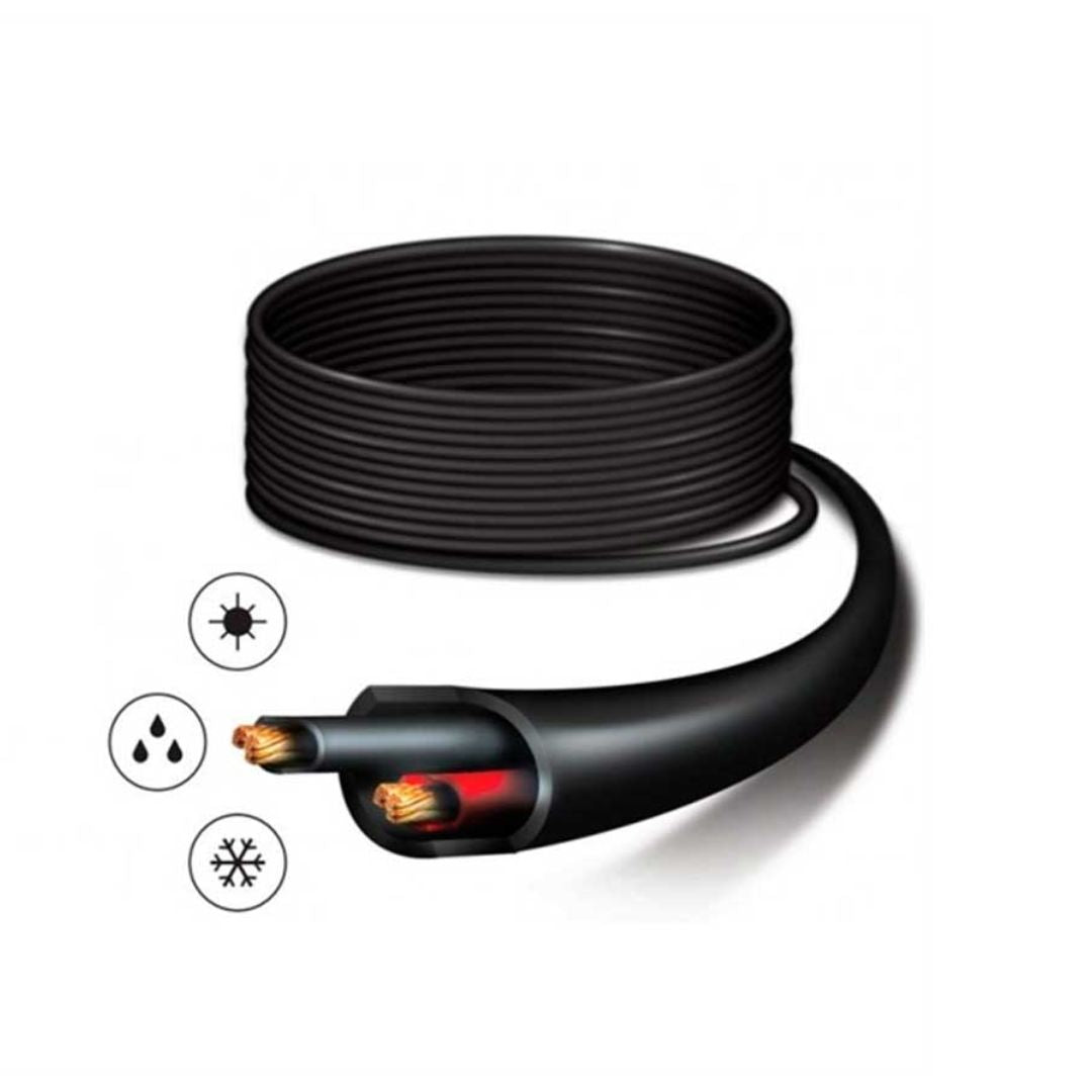 Rollo de Cable DC de 305Metros Ubiquiti para Exteriores Resistente a Agua y Luz UV 12AWG Resistente al Fuego Impedancia 560Ohm UB-PC-12