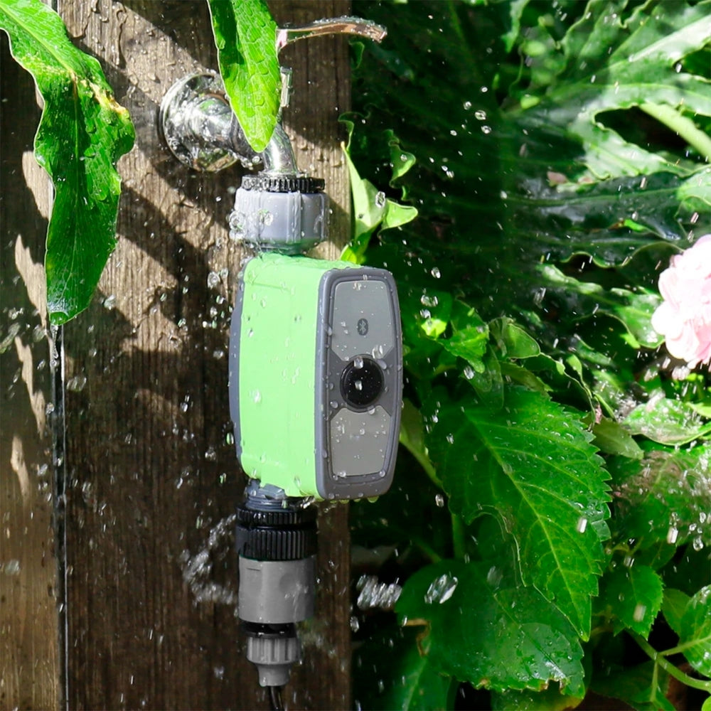 Control de Riego Dimax para Agua Inteligente Conexion Bluetooth Modo Dual de Riego y Nebulizacion Presion de Agua de 0.5 a 8 Bar Flujo de Agua 5 a 35 Litros IP54 R313