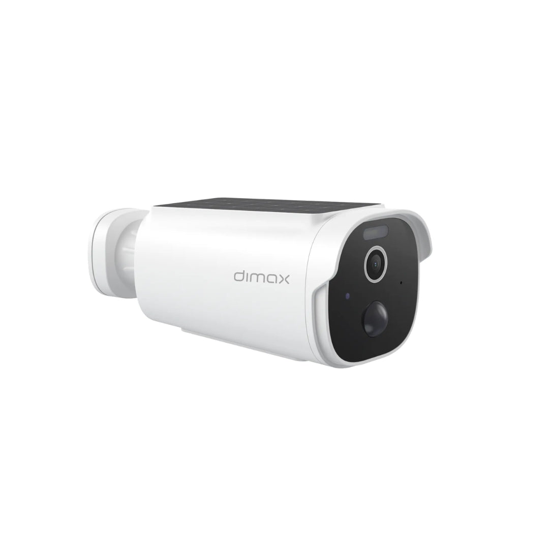 Camara Dimax para Exterior 4MP Full Color con Panel Solar y 2 Baterias Integrada Litio Detecta Movimiento Audio 2vias Ranura SD hasta 256GB IP65 G124