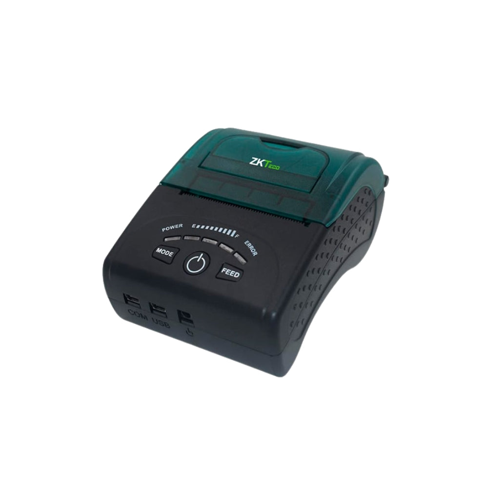 Impresora Termica ZKTeco Portatil Ancho de Papel 57mm Bateria 1500mAh Compatible con Windows Android y MAC Comunicacion Bluetooth ZKP5808
