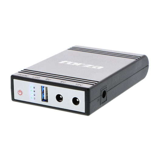 Mini UPS Forza y Cargador Portatil de 14W Salida 5/9/12 Vdc DC-140USB