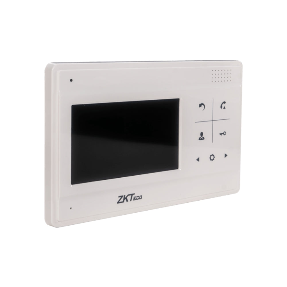 Monitor Zkteco para Interior Pantalla LCD 4.3” 4 Cables Alimentacion Video Audio Tierra 15Vdc VDPI-A1