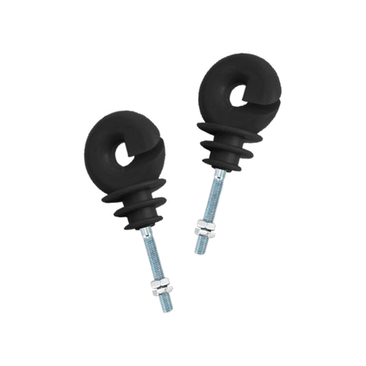 Aislador Dimax para Cercas Electricas tipo Rosca Aislacion hasta 12KV Bolsa de 50 piezas color Negro A304