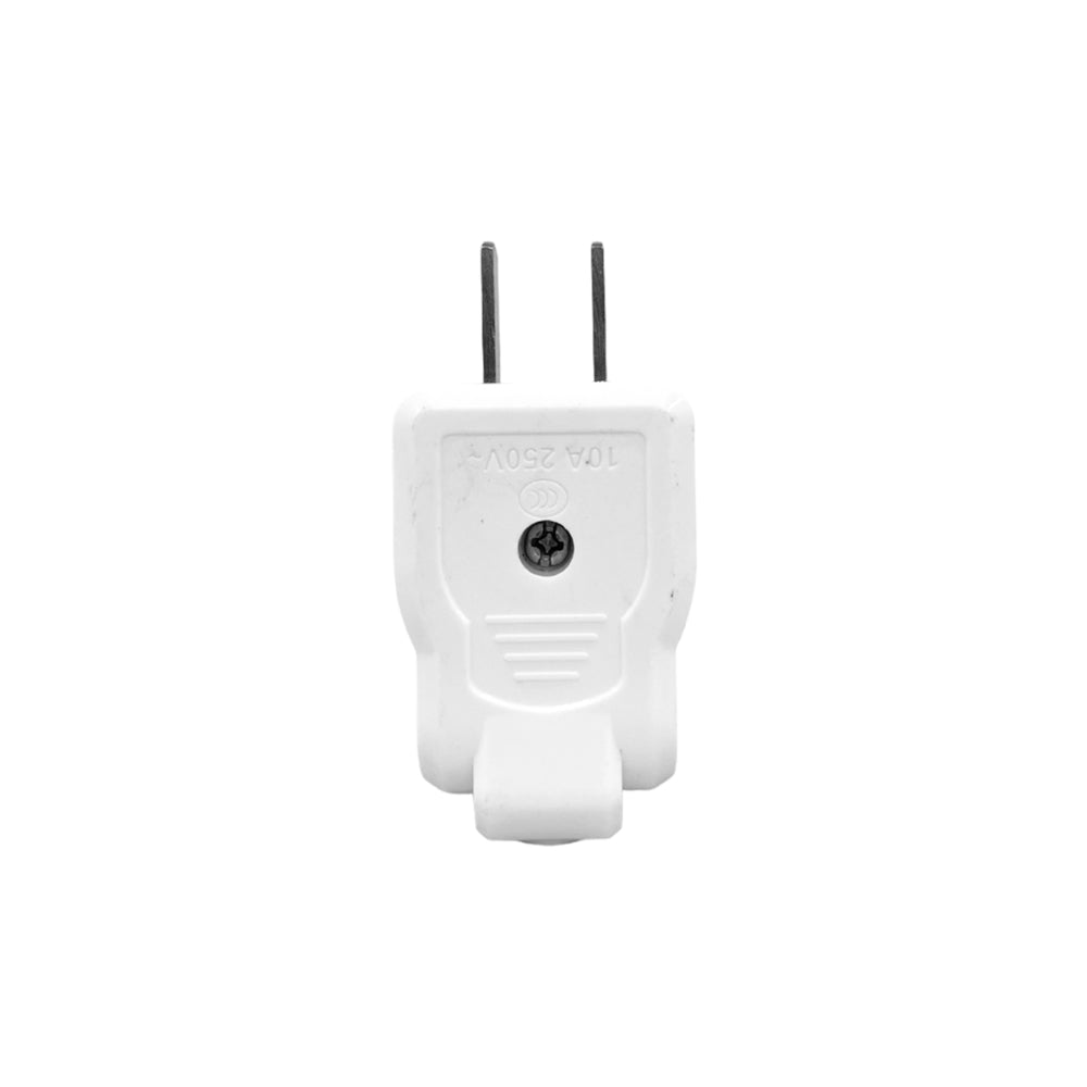 Enchufe Dimax Macho Paquete de 20 Piezas Ideal para uso Domestico o Comercial color Blanco F326