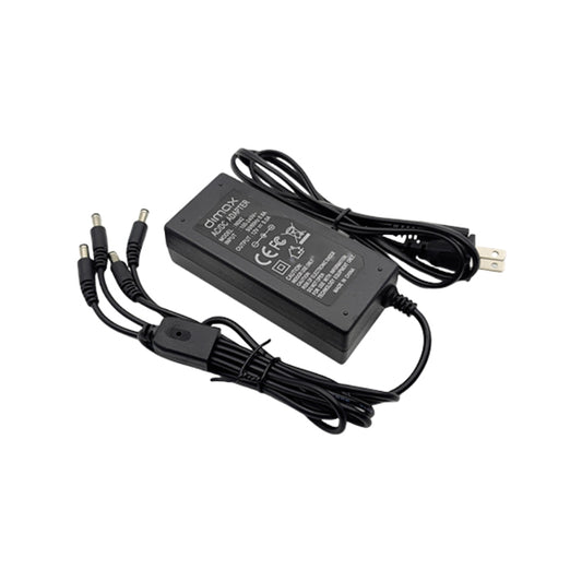 Fuente de Poder Dimax Salida 12Vdc 5Amp 4 Canales Soporta Camara Chapa y Control de Acceso N092