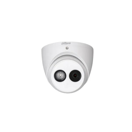 Camara Dahua HDCVI Domo 2MP con Audio Lente 2.8mm IR 50metros IP67 HAC-HDW1200EMN-A-0280B-S6