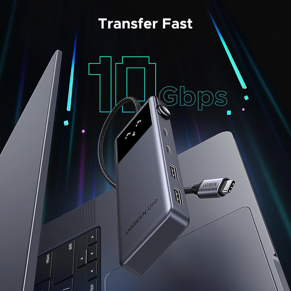 Hub USB-C Ugreen 6en1 1xHDMI 4K 2xUSB-A 3.2 2xUSB-C 3.2 PD hasta 100Watts Velocidad hasta 10Gbps 35998