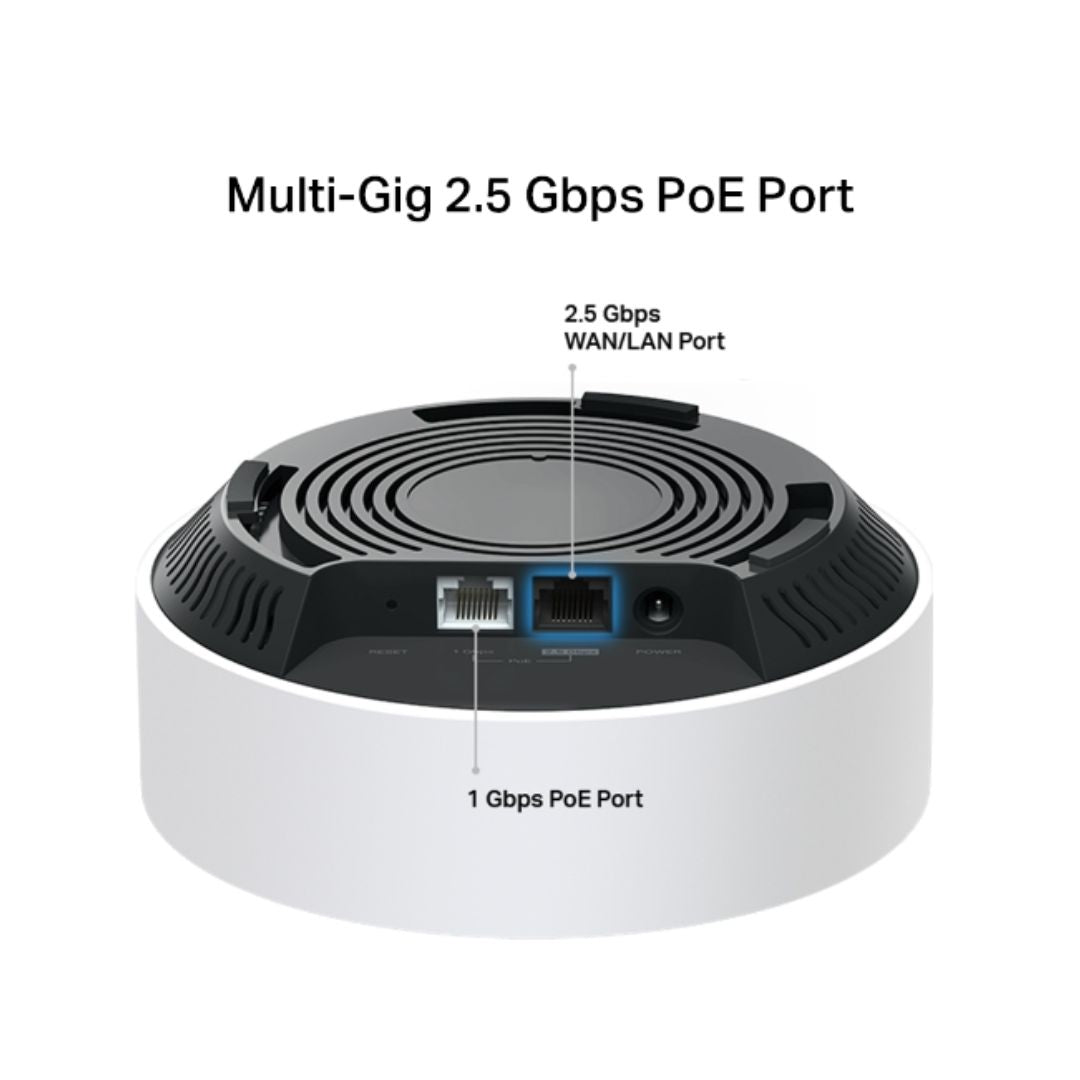 Sistema Mesh TP-Link Deco X50 PoE (3-Pack) WiFi 6 CPU Dual Core 1x2.5Gbps 1xGiga Router AP Roaming Conexiones sin Lag Montaje Techo Pared Mesa DECO X50-PoE(3-pack)