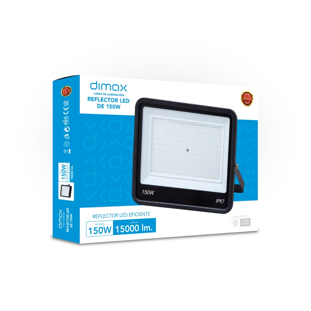 Reflector Dimax 150W de ALuminio para uso en Exterior IP67 S168