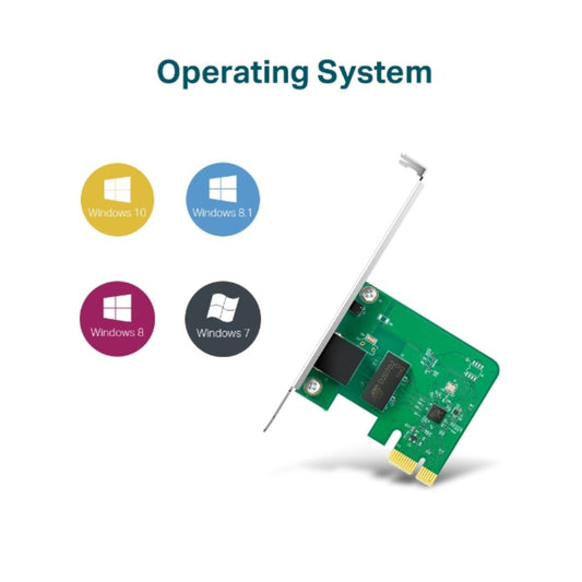Tarjeta de Red Inalambrica TP-Link PCI Express 32Bits Funcion Wake-On-Lan Soporta 802.3 U AB TG-3468
