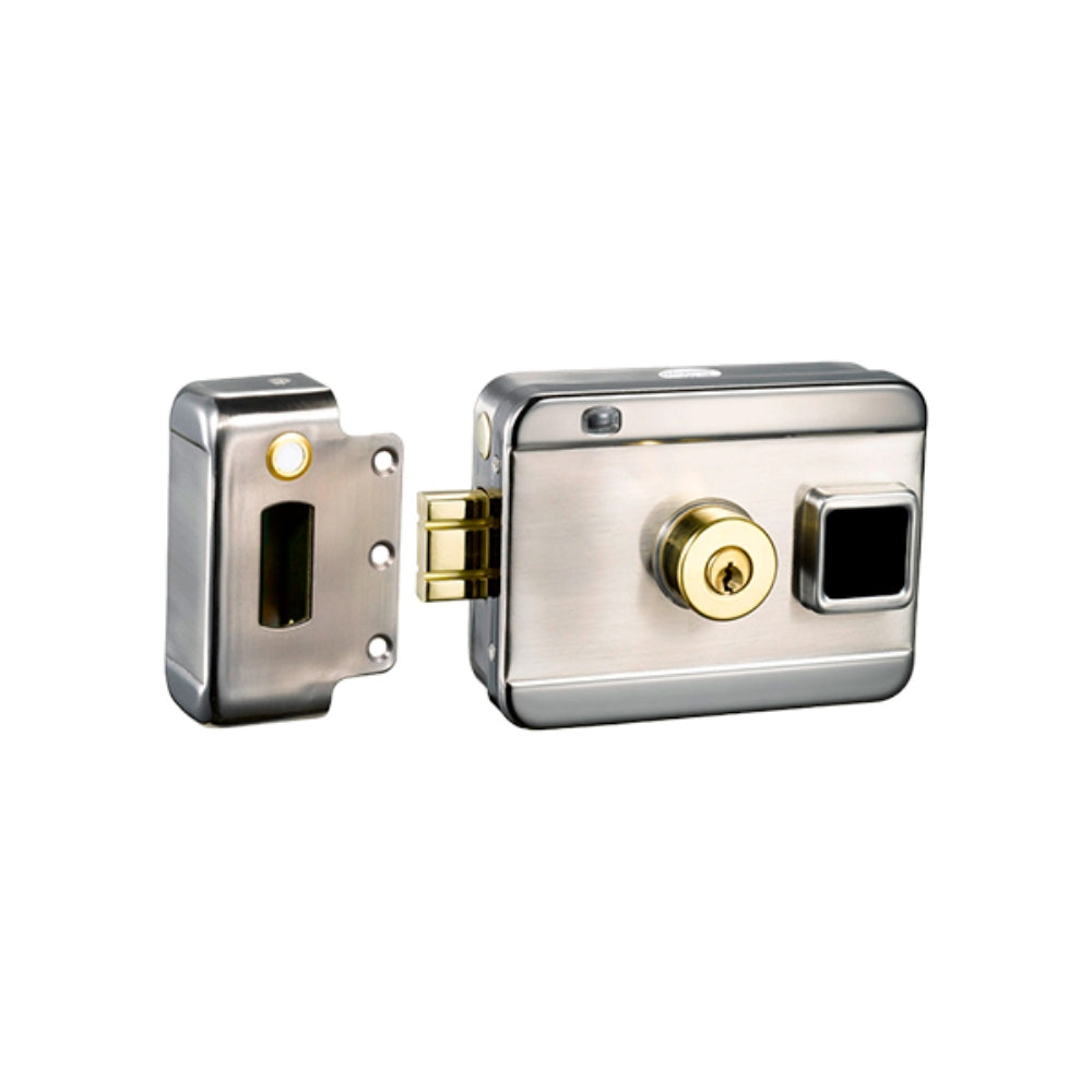 Cerradura Dimax Electrica Bidireccional con Lector de RFID 125KHz Incluye Control Remoto y 3 Llaves Alimentacion 12a18 Vdc N094