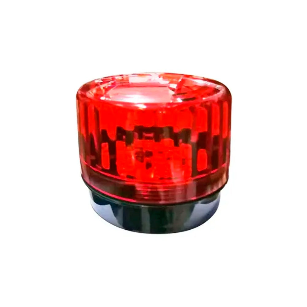 Luz Estrobo Dimax LED color Rojo Voltaje 12/24 Vdc 800mA Flasheo 90/min DM-708D