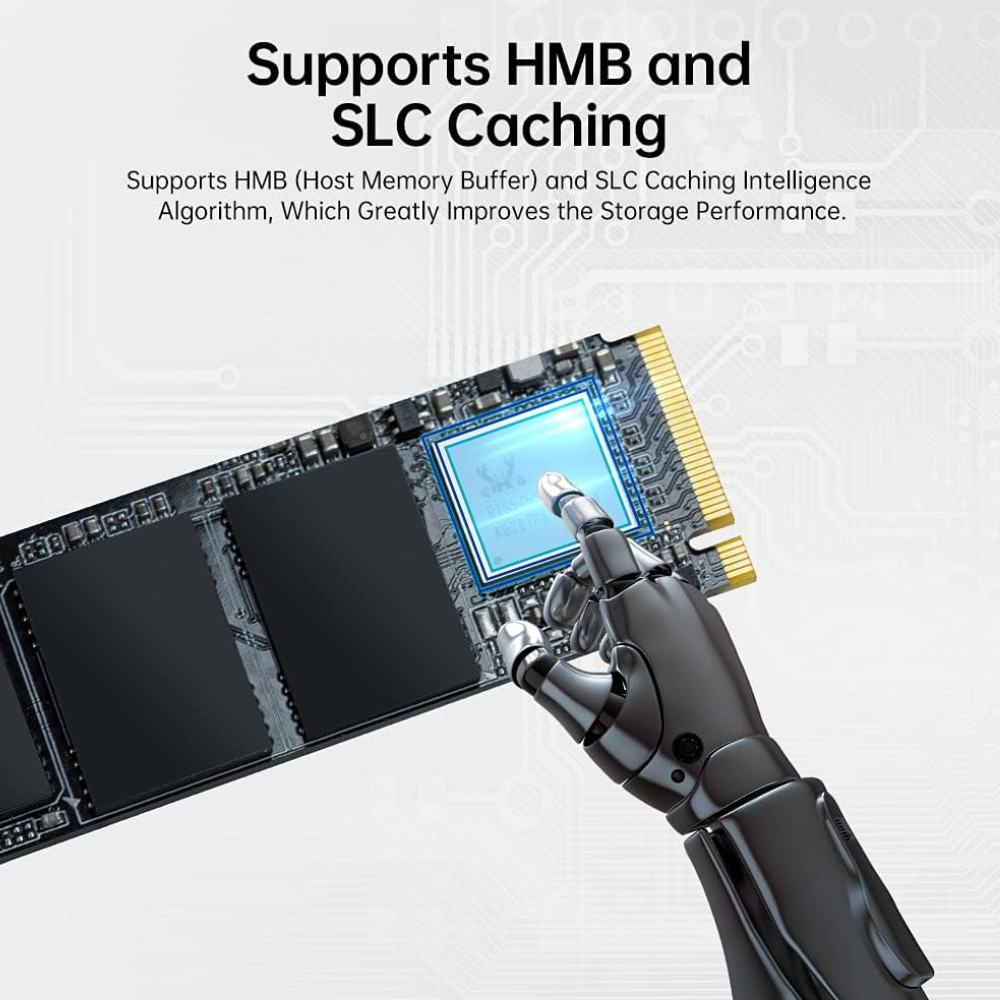 Disco Duro Netac SSD 512GB NV2000 PCIe 3 x4 M.2 2280 NVMe 3D NAND R/W hasta 2500/1950 MBps NT01NV2000-512-E4X