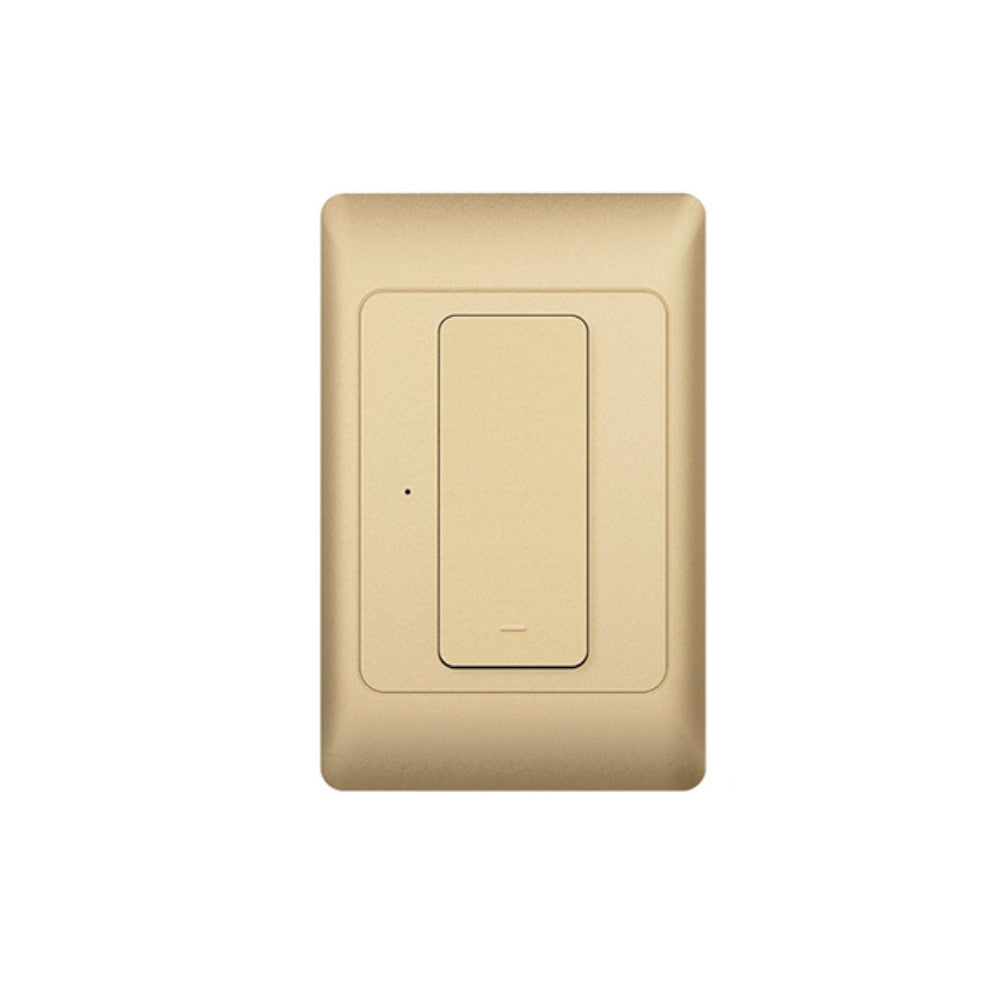 Interruptor Dimax de 1 Punto Smart WiFi 2.4GHz Control por Voz Alexa y Google color Dorado H353