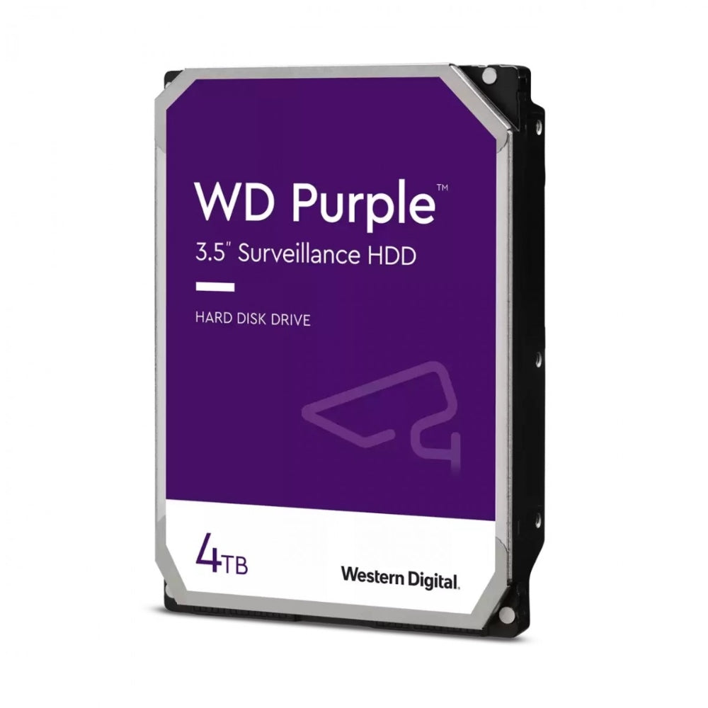 Disco Duro Western Digital Purpura 4TB 5400RPM Sata 6Gbps 3.5" Trabajo 24/7 para Video Vigilancia WD42PURZ
