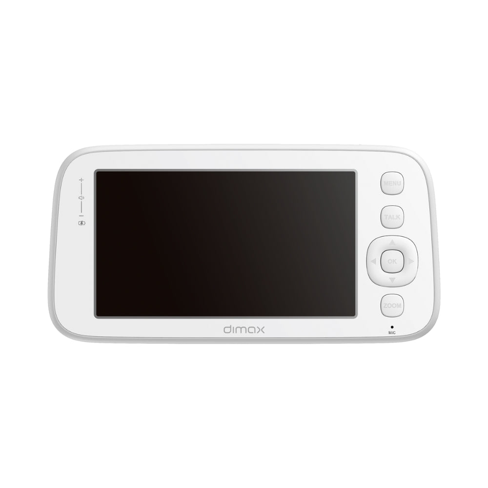 Monitor de Bebe 5" Dimax con Camara 4MP 360° Audio 2Vias Deteccion de Movimiento Soporta Micro SD hasta 256GB G128