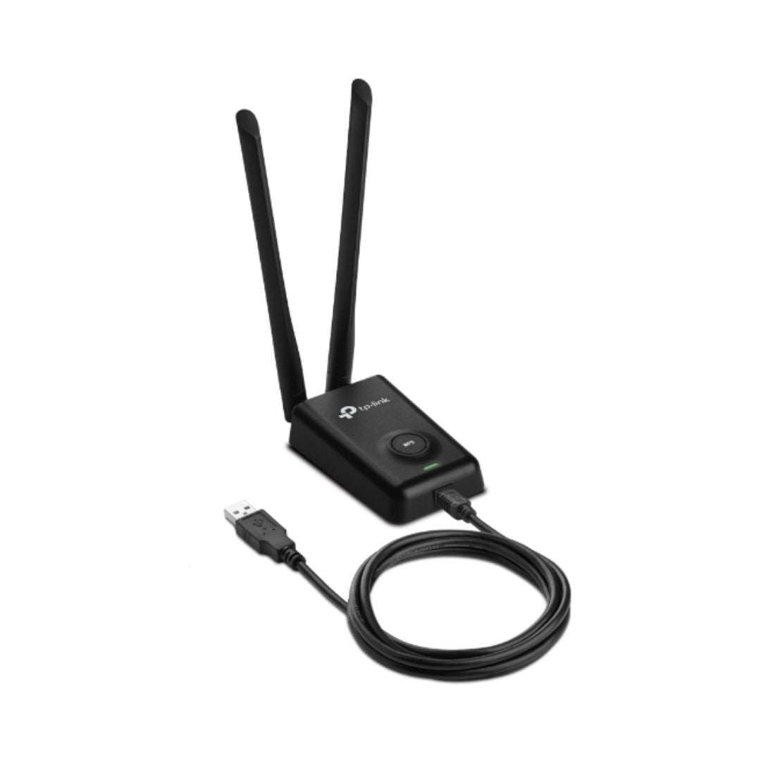 Adaptador USB a WiFi TP-Link N300 Antena removible de 5dBi Cable de 1.5Metros TL-WN8200ND