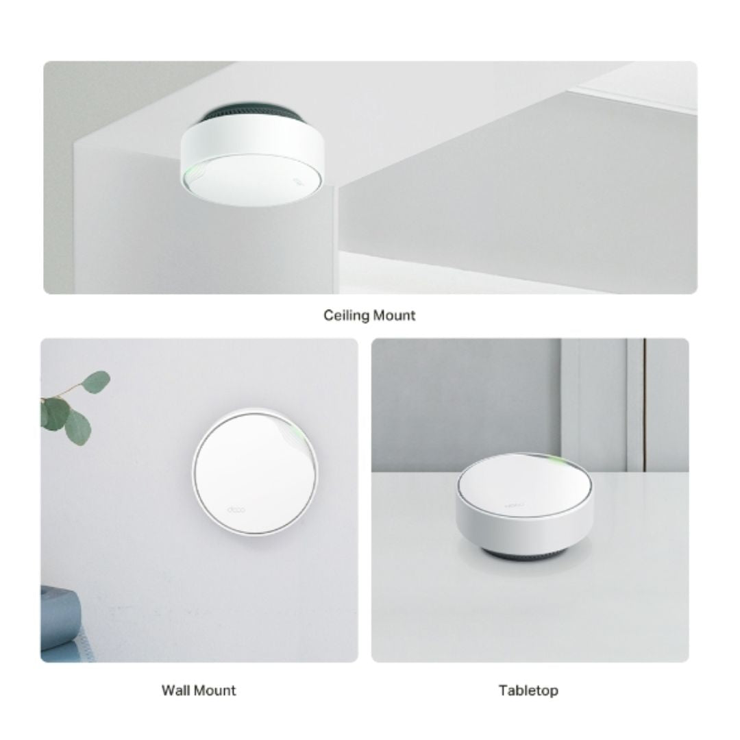 Sistema Mesh TP-Link Deco X50 PoE (3-Pack) WiFi 6 CPU Dual Core 1x2.5Gbps 1xGiga Router AP Roaming Conexiones sin Lag Montaje Techo Pared Mesa DECO X50-PoE(3-pack)