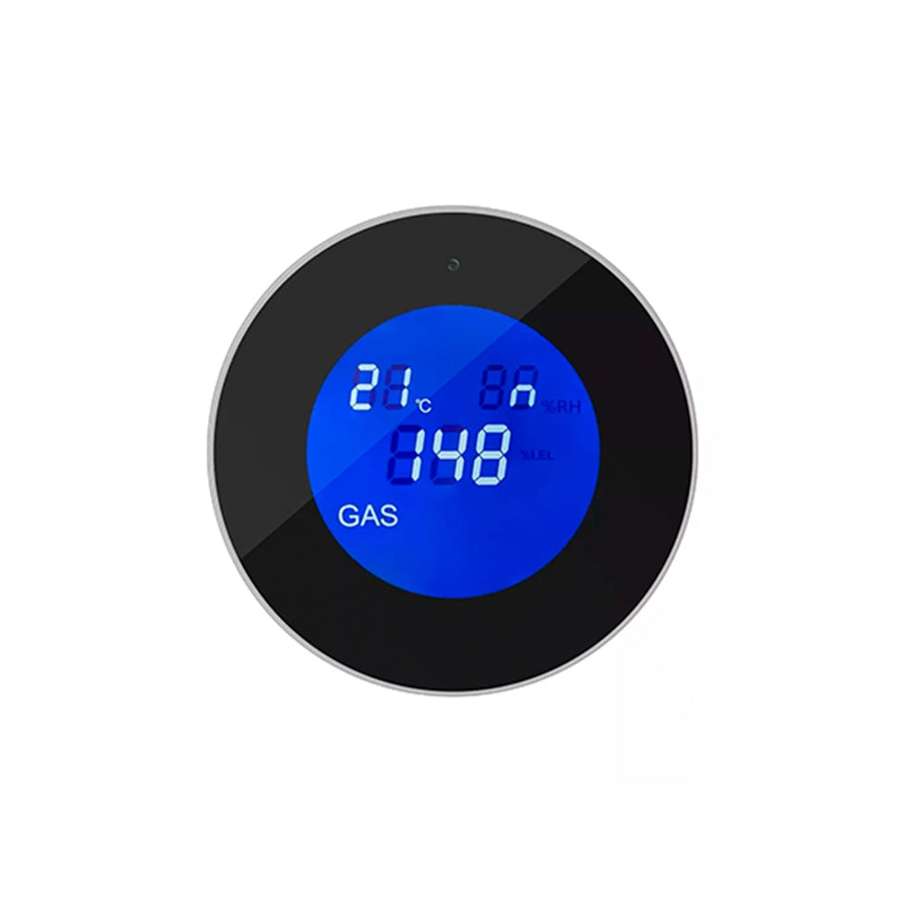 Sensor Detector de Gas Dimax Inteligente WiFi Detecta GLP GNC Deteccion 360° Pantalla LCD Vida Util Sensor 3 años Alarma Integrada 90dB Alimentacion Micro USB R312