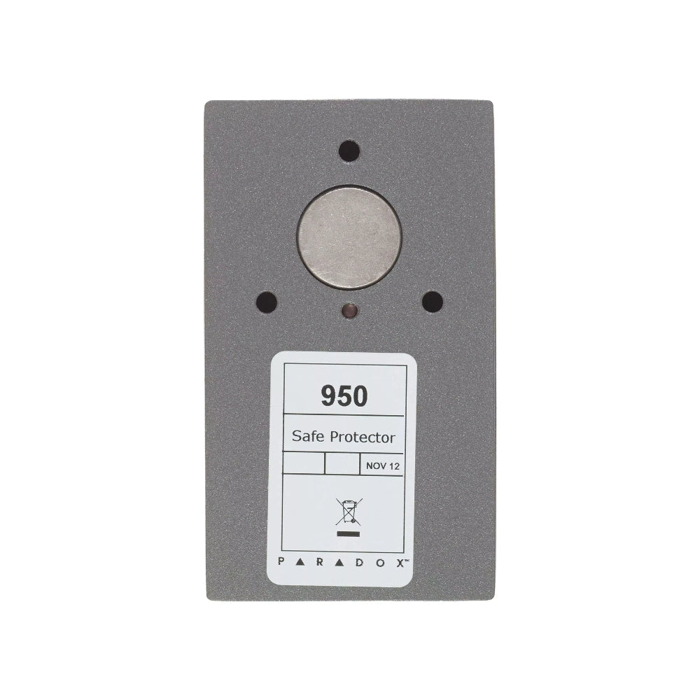 Sensor de Caja Fuerte Paradox Elemento Piezoelectrico de Alta Sensibilidad Actua con Golpes Certeros Vibracion o Temperatura Radio de Proteccion 2.5 metros 950