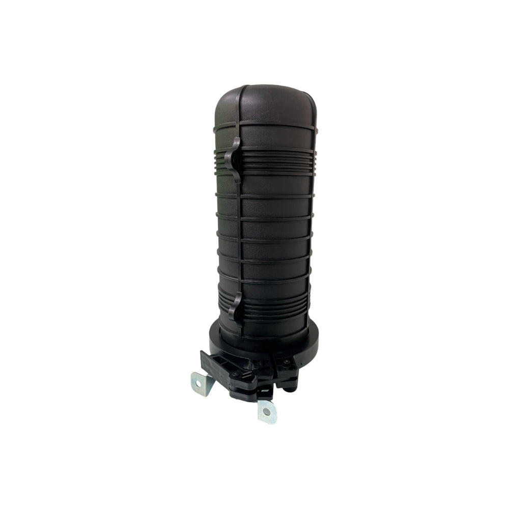 Mufla Dimax Caja de Empalme Domo para Exteriores 1 Entrada 3 Salidas 4 Bandejas para Fusion 144 Nucleos IP68 C730