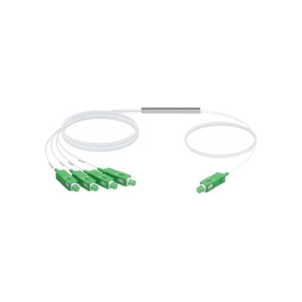 Ufiber Ubiquiti Splitter-4 Divisor Optico PLC 1x4 con Conectores SC/APC 1260-1650nm UB-UF-SPLITTER-4
