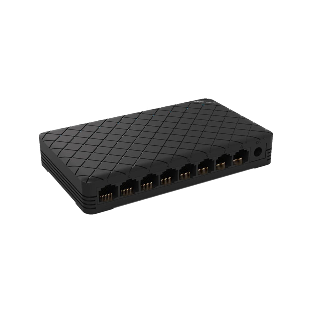 Switch Ruijie de 8 puerto 100 Mbps Carcasa de Plastico RG-ES08