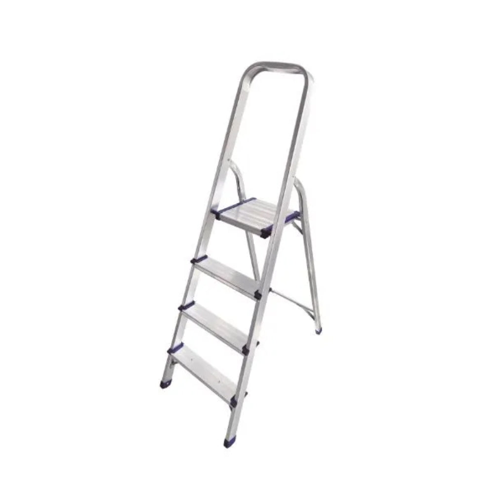 Escalera Dimax de ALuminio de 4 Peldaños Uso Domestico Altura 1.40M Peso Maximo 120Kg R16004