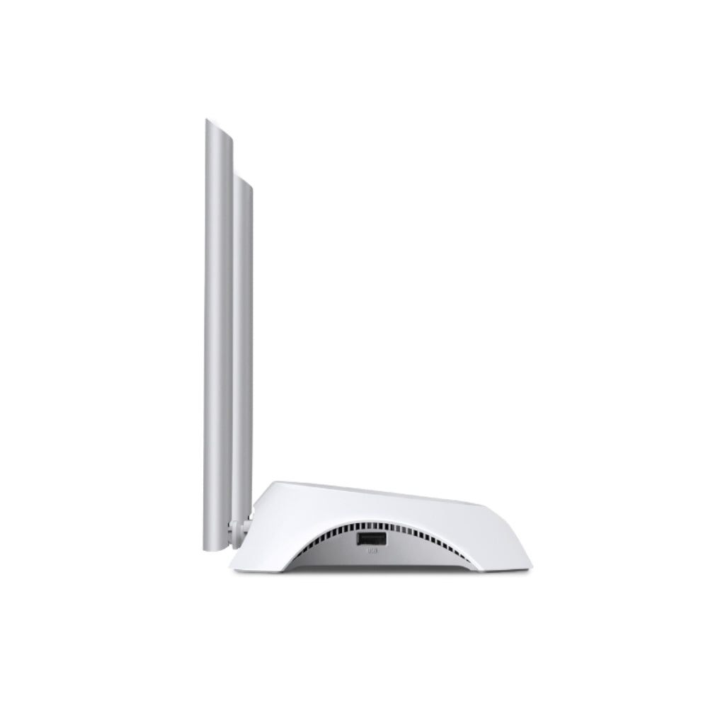 Router Inalambrico TP-Link 3G 4G LTE 300Mbps 1xWAN 4xLAN 2 Antenas 5dBi Control de Ancho de Banda TL-MR3420