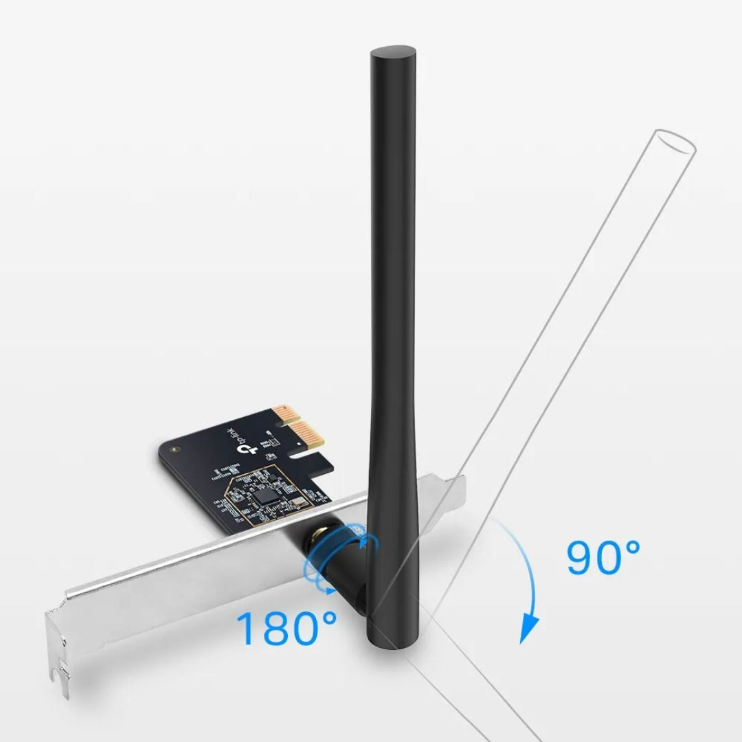 Tarjeta de Red Inalambrica TP-Link PCI Express AC600 Dual Band 1 Antena Omnidireccional Archer T2E