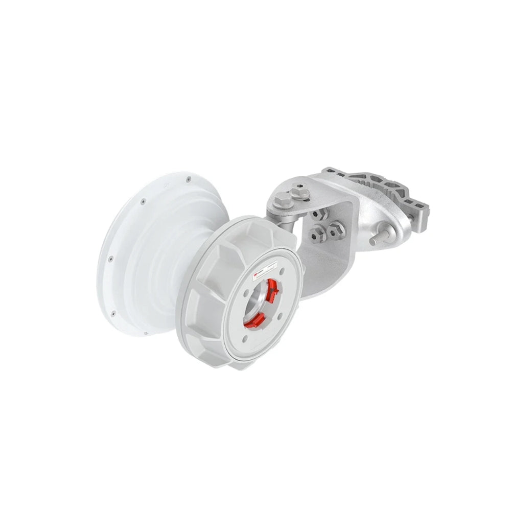 Antena RF Elements Horn Gen2 Simetrica con Conector Twistport Ganancia 13.2dBi Frecuencia 5180-6400 MHz TP de 60° para grupos de AP Alta Densidad IP55 HG3-TP-S60
