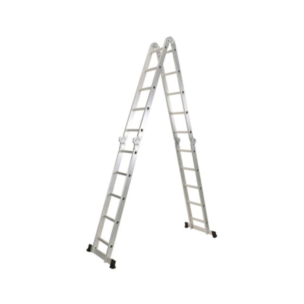 Escalera Dimax Multifuncional 4x5 hasta 5.60M Modos Transporte Desplegado y Tijera Peso Maximo 150Kg N069