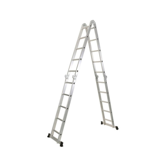 Escalera Dimax Multifuncional 4x5 hasta 5.60M Modos Transporte Desplegado y Tijera Peso Maximo 150Kg N069