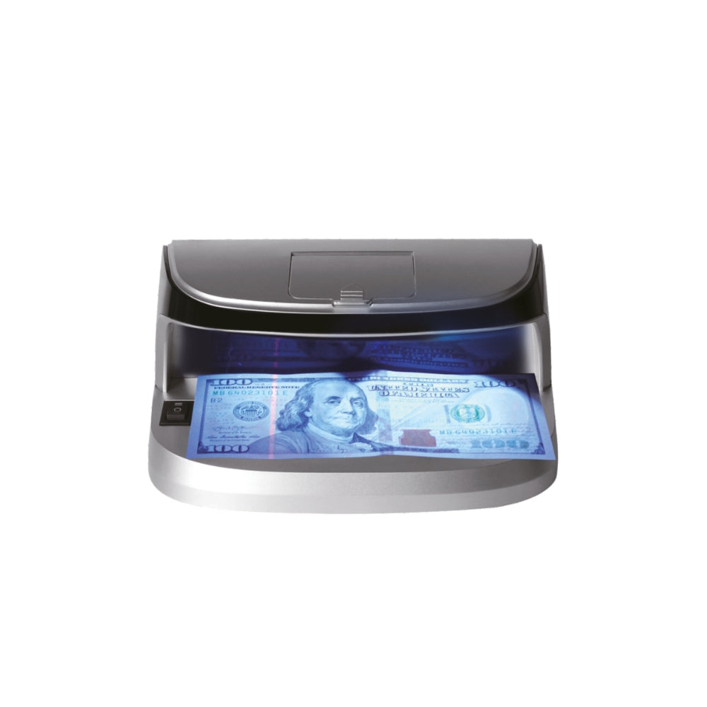 Detector de Billete Falso Dimax con Lupa Luz UV Fluorescente Sensor Magnetico Bateria Interna Recargable Puerto USB-C C959
