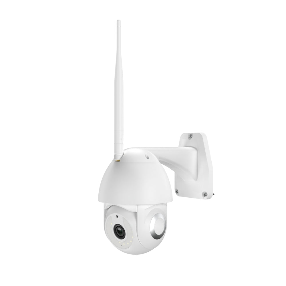 Camara PT Dimax 4MP para Exterior Full Color Detecta Personas Dist. iluminacion 10metros Soporta MicroSD 256GB IP65 G122