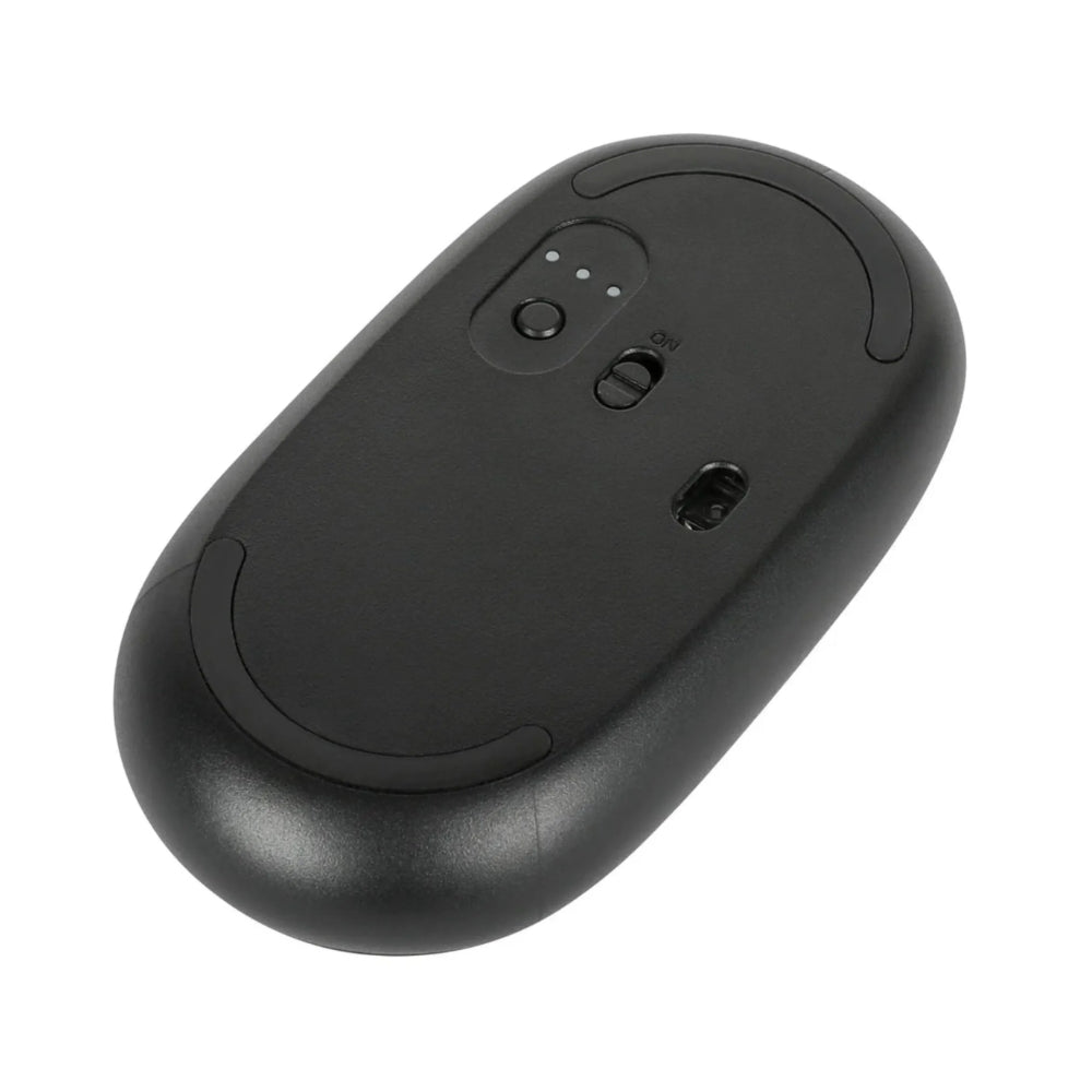 Mouse Targus Compacto Inalambrico Conexion Dual 2.4GHz y Bluetooth 5.0 hasta 3 Dispositivos Compatible con Windows y MAC Antimicrobiano Dual AMB581GL