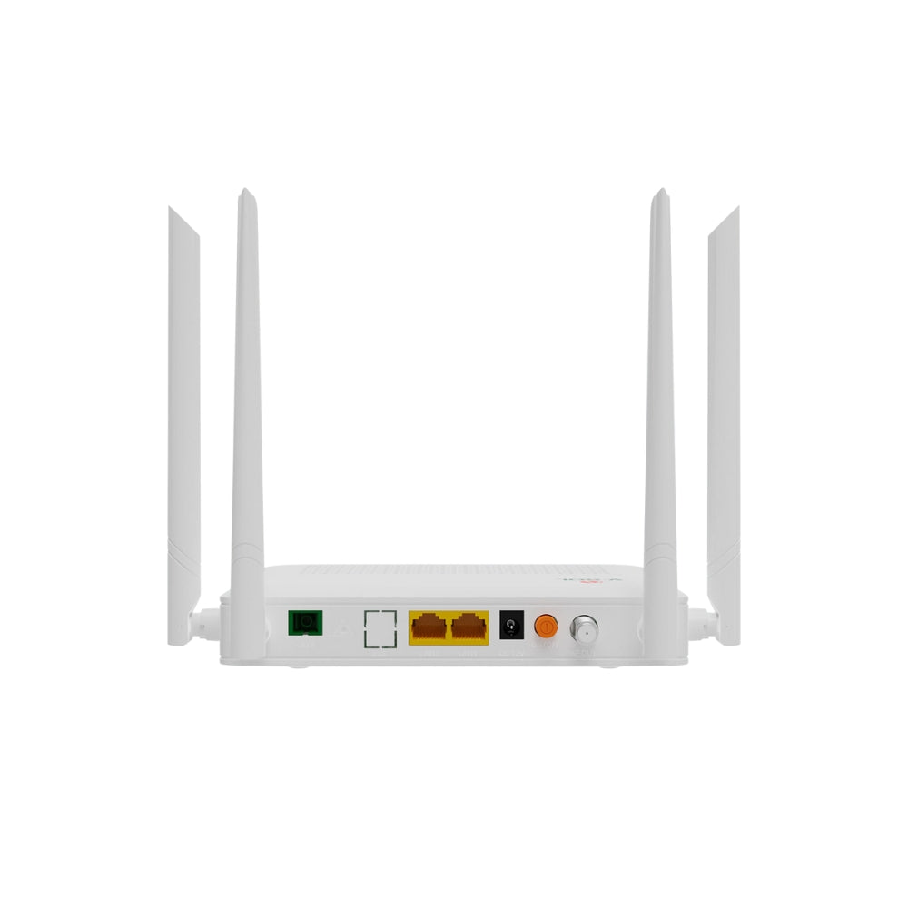 ONU V-Sol modo Dual XPON EPON GPON WiFi5 AC1200 2.4 y 5GHz XPON+2GE+WiFi5+USB 3.0+CATV RF Conector SC/APC 4xAntenas 5dBi IPv6 QoS L3 Firewall V2802ACT