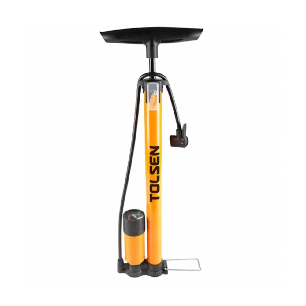 Inflador de Bicicleta Tolsen Se adapta a Valvulas Presta Schrader y Dunlop hasta 120Psi 88Bar 65505