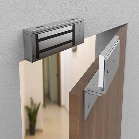 Bracket Zkteco para Cerradura YM-180 AL-180 Compatible con Puertas de Madera Blindex Aluminio Metal Aluminio de Alta Resistencia AL-180PZ