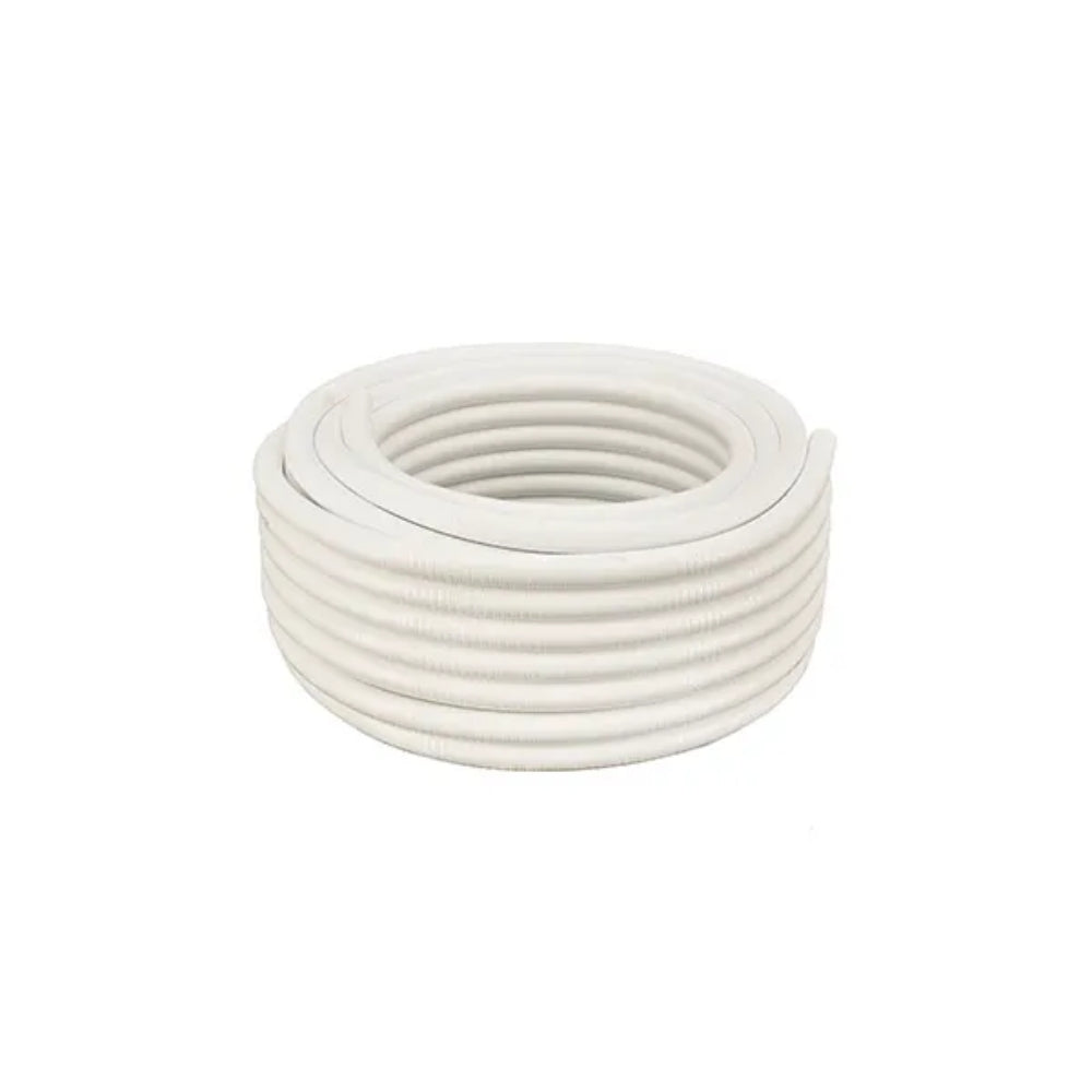 Tubo Dimax Flexible 5/8" F16mm Rollo de 20 metros color Blanco S128